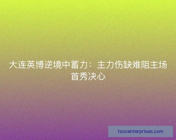 大连英博逆境中蓄力：主力伤缺难阻主场首秀决心